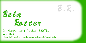 bela rotter business card